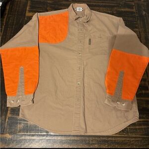 Tan and Orange Long Sleeve Shirt
